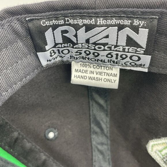 John Deere Hat Black W/ Green Trim Men's Adjustable - Picture 9 of 9